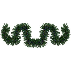 25' X 20" Pre-Lit Buffalo Fir Artificial Christmas Garland - Multi-Color LED Lights