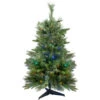 3' X 29 Pre-Lit Ashcroft Cashmere Pine Full Artificial Christmas Tree - Multi LED Lights