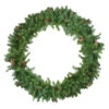 Green And Brown Pine Artificial Christmas Wreath - 48-Inch, Unlit