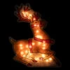 18" Lighted Brown Reindeer Christmas Window Silhouette Decoration