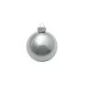 8ct Silver Shiny Glass Christmas Ball Ornaments 3.25" (80mm)