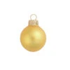 40ct Sun Yellow Glass Matte Finish Christmas Ball Ornaments 1.25" (30mm)