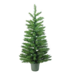 3' Potted Norway Spruce Medium Artificial Christmas Tree - Unlit