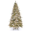 6.5’ Pre-Lit Snowy Everest Fir Artificial Christmas Tree - Clear Lights