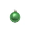 8ct Green Shiny Glass Christmas Ball Ornaments 3.25" (82mm)