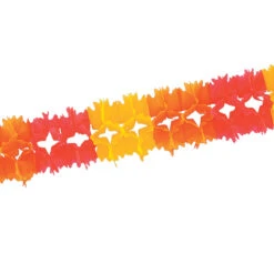 Club Pack Of 12 Golden Yellow, Orange And Red Festive Pageant Garland Decorations 14.5'