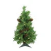 2' Pre-Lit Green Full Dakota Pine Artificial Christmas Tree - Clear Dura-Lit Lights