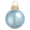 40ct Sky Blue Shiny Glass Christmas Ball Ornaments 1.25" (30mm)