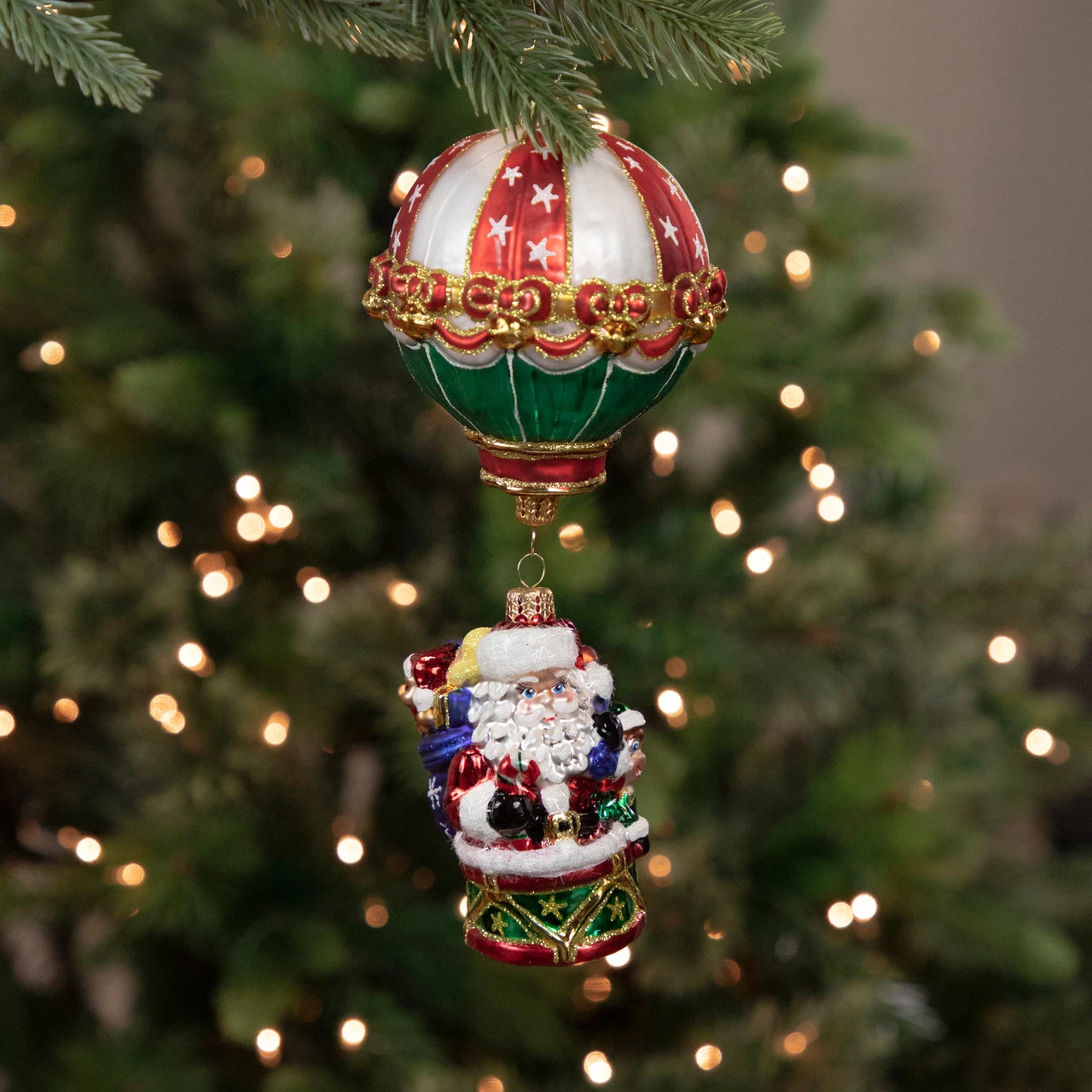 Christopher Radko Soaring To Holiday Heights Glass Christmas Ornament 1020960 - Image 2