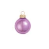 40ct Soft Lavender Pearl Glass Christmas Ball Ornaments 1.5"