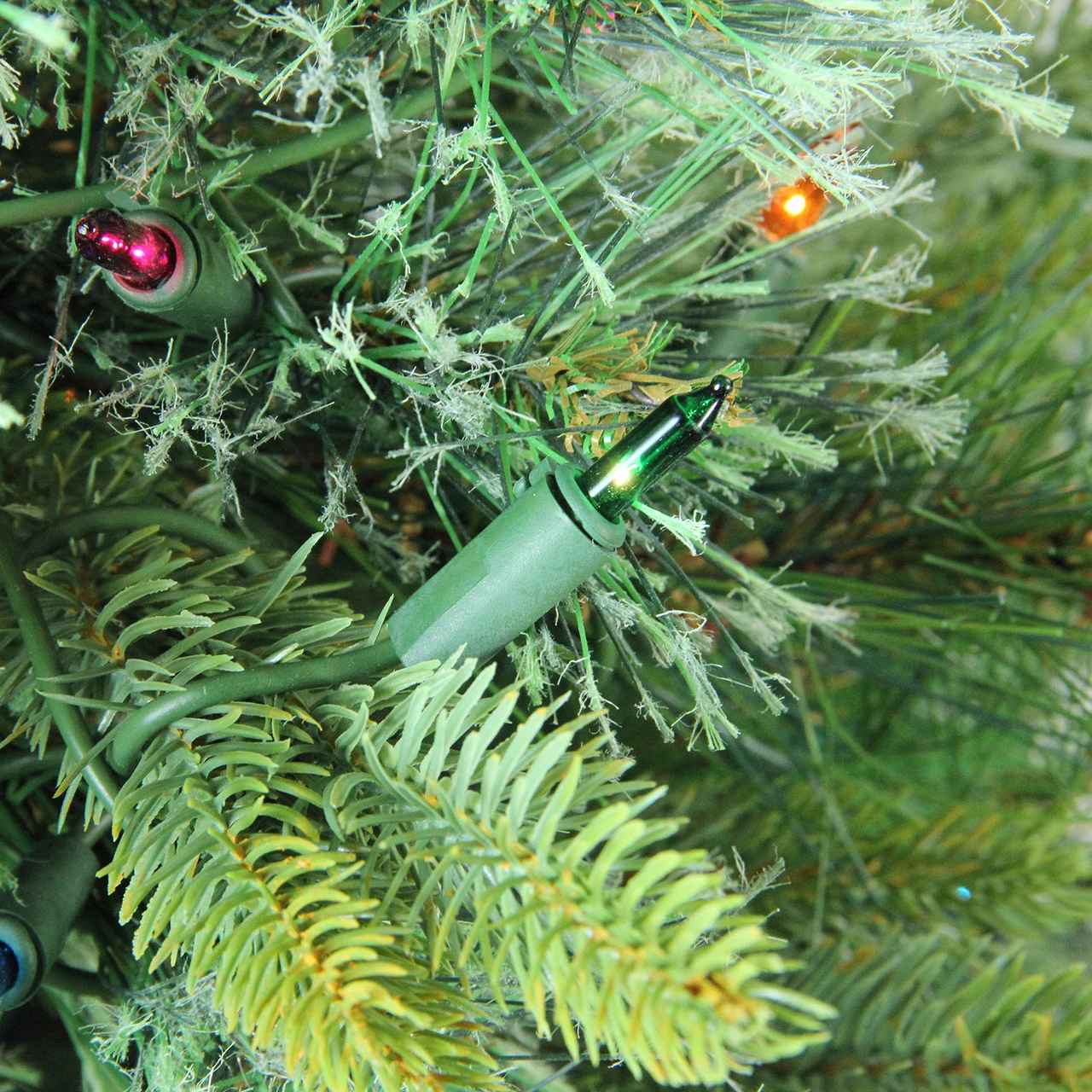 3' Pre-Lit Ashcroft Cashmere Pine Full Artificial Christmas Tree - Multi Dura Lights - Image 2