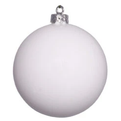 Shiny White Shatterproof Christmas Ball Ornament 15.75" (400mm)
