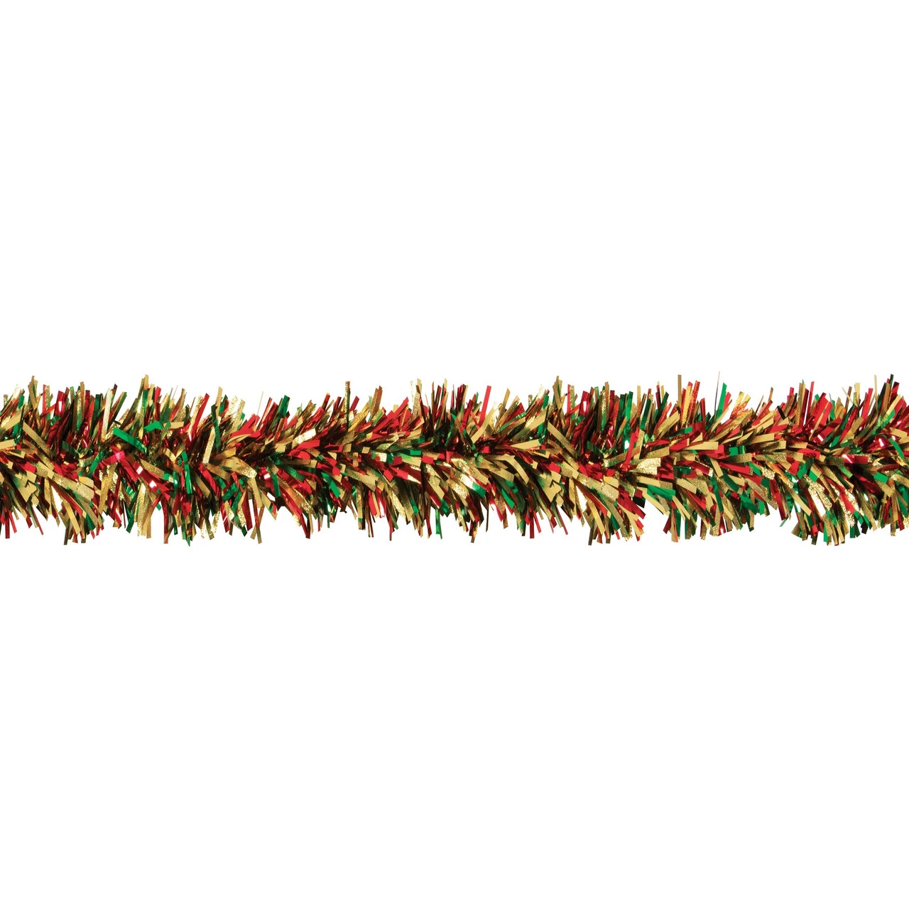 25' Holidazzle Red And Green Metallic Twist Novelty Christmas Garland