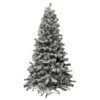 6.5' Heavily Flocked Madison Pine Artificial Christmas Tree, Unlit