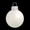 12ct White Shiny Glass Christmas Ball Ornaments 2.75" (70mm)