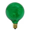 Pack Of 25 Incandescent G50 Green Christmas Replacement Bulbs