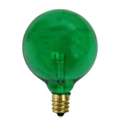 Pack Of 25 Incandescent G50 Green Christmas Replacement Bulbs