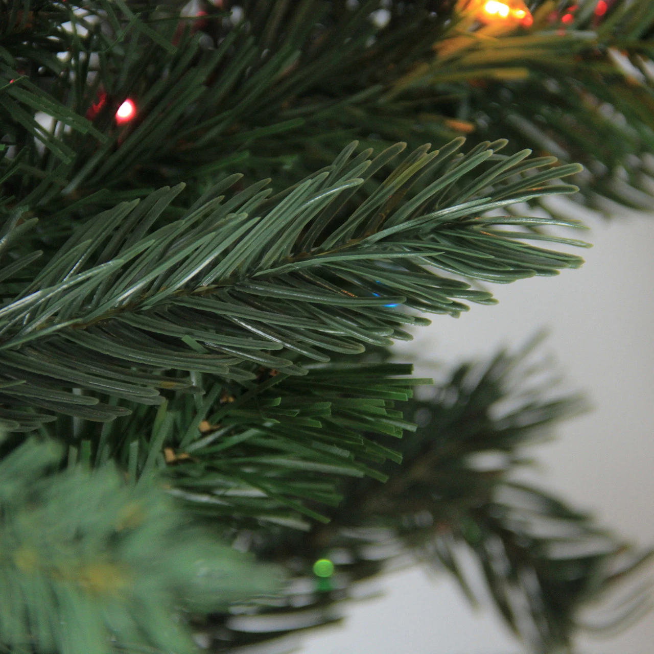 9.5' Pre-Lit Slim Vermont Fir Artificial Christmas Tree - Multicolor Dura-Lit Lights - Image 4