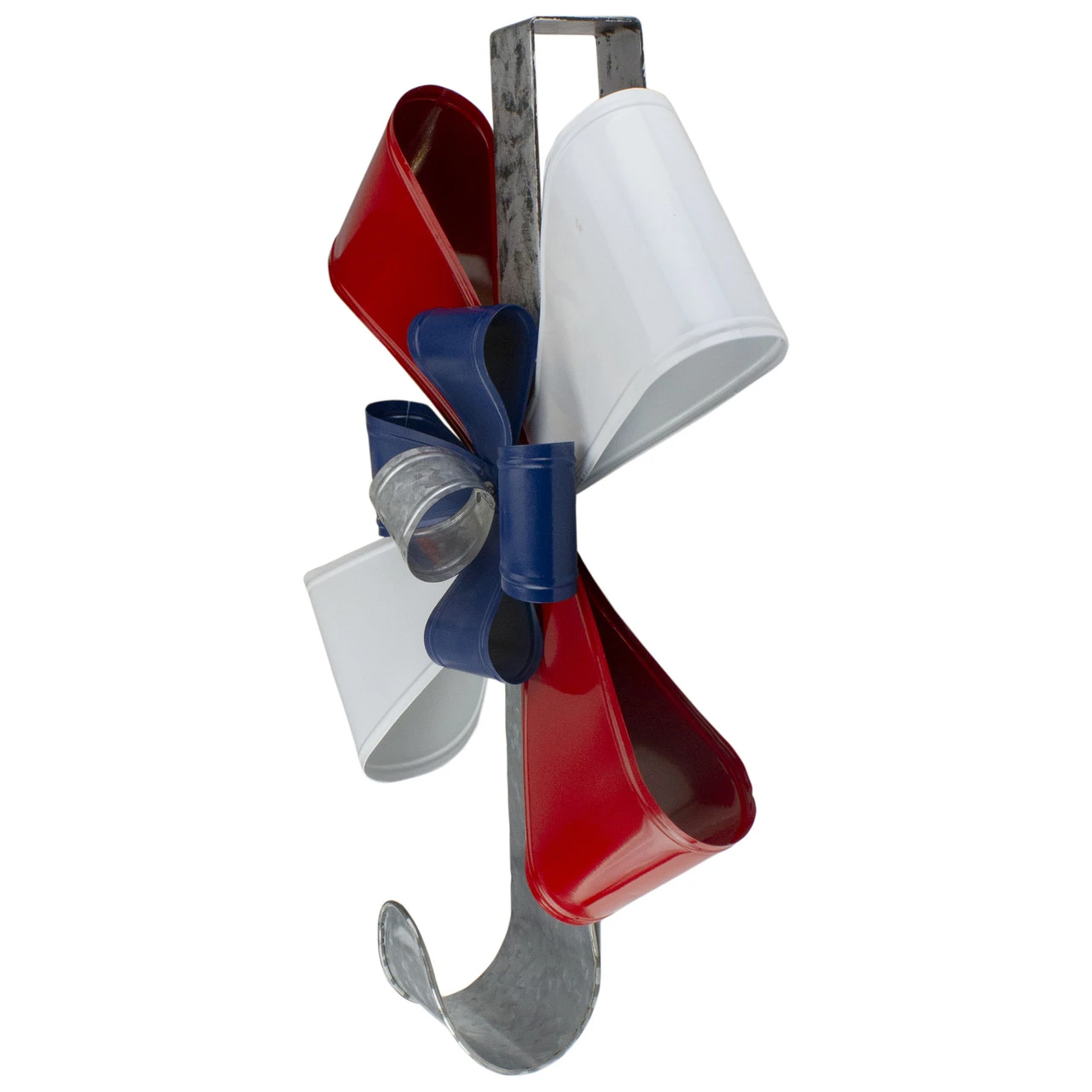 21.25" Red, White And Blue Christmas Wreath Hanger - Image 2