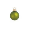 40ct Kiwi Green Matte Glass Christmas Ball Ornaments 1.5" (40mm)