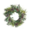 Mixed Long Needle Pine And Pine Cone Artificial Christmas Wreath - 28-Inch, Unlit
