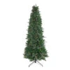 7.5' Pre-Lit Slim Vermont Fir Instant Shape Artificial Christmas Tree - Multi-Color Dura-Lit Lights