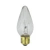 Pack Of 25 Transparent Clear Flame E26 Base Replacement F15 Light Bulbs 40W