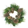 Pine Cones And Foliage Christmas Wreath - 28-Inch, Unlit