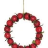 4.5" Red Crab Apple Autumn Harvest Christmas Wreath Ornament