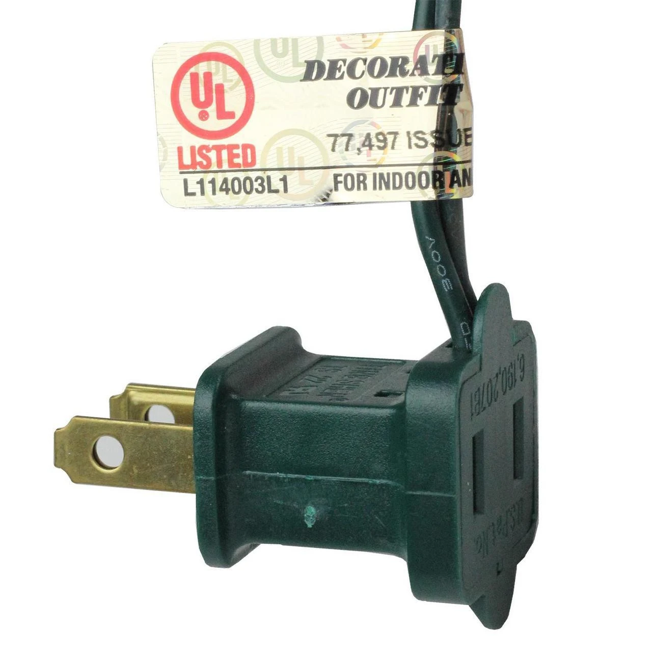 223 Cool White LED 8-Function Twinkle Lights - 17 Ft Green Wire - Image 3