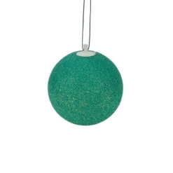 7" Green Lighted Twinkling Patio Christmas Hanging Decoration