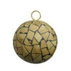 Brown Mosaic Shatterproof Christmas Ball Ornament 4" (100mm)