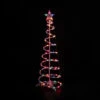 4ft Lighted Spiral Christmas Tree With Star Tree Topper, Multi Lights