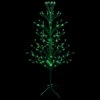 4' Pre-Lit Green Slim Profile Cascade Twig Christmas Tree - Green Lights